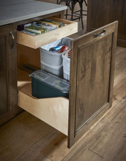 Yorktowne Cabinetry Waste Basket Cabinet With Compost Bin