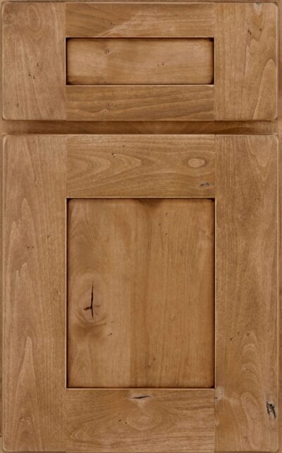 Cappuccino with Burnt Sienna Glaze & Highlight on knotty alder