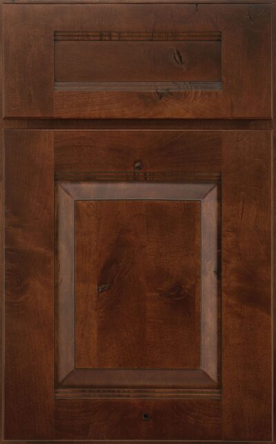 Ginger Snap with Burnt Sienna Highlight on rustic maple