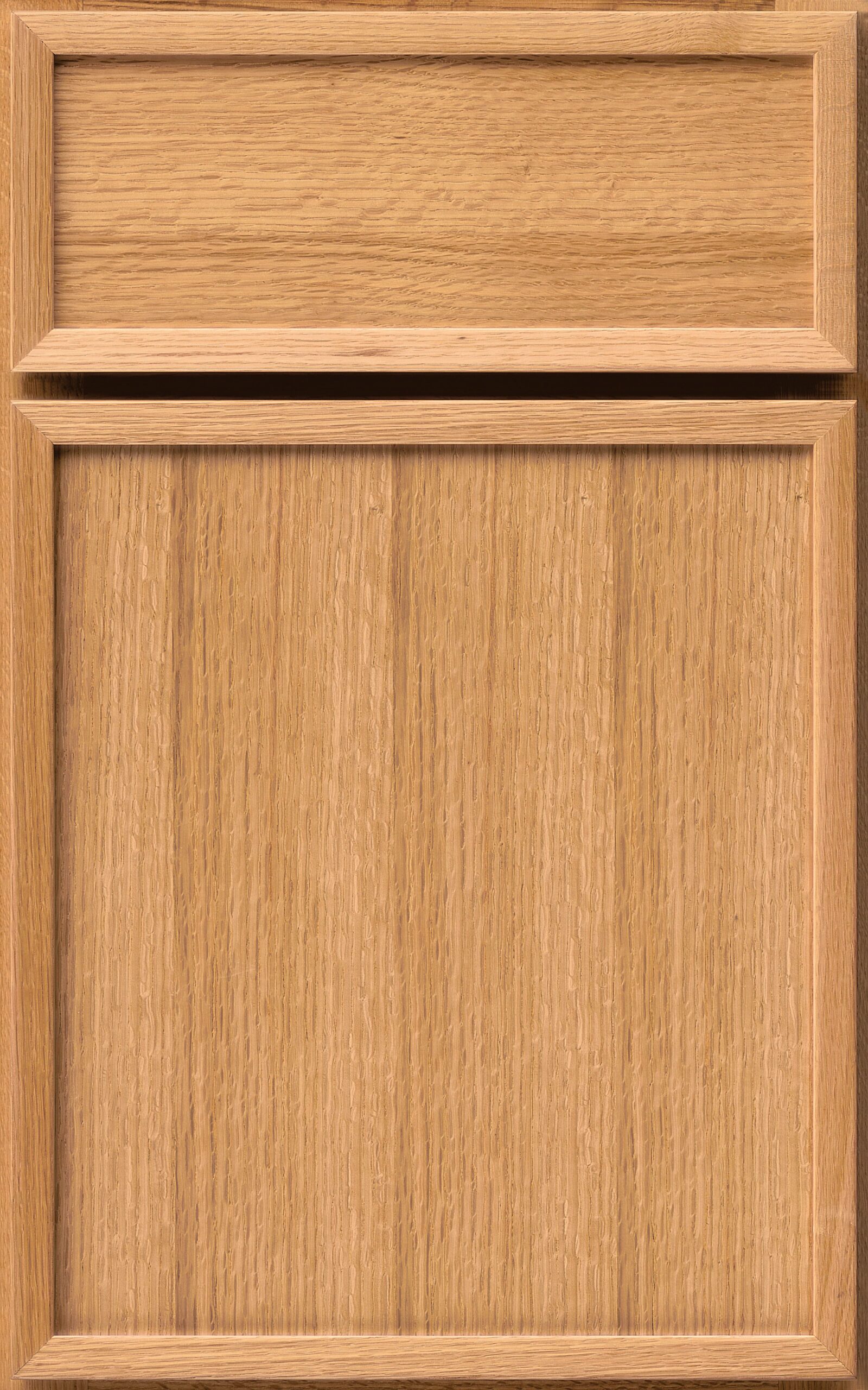 Natural on quartersawn oak