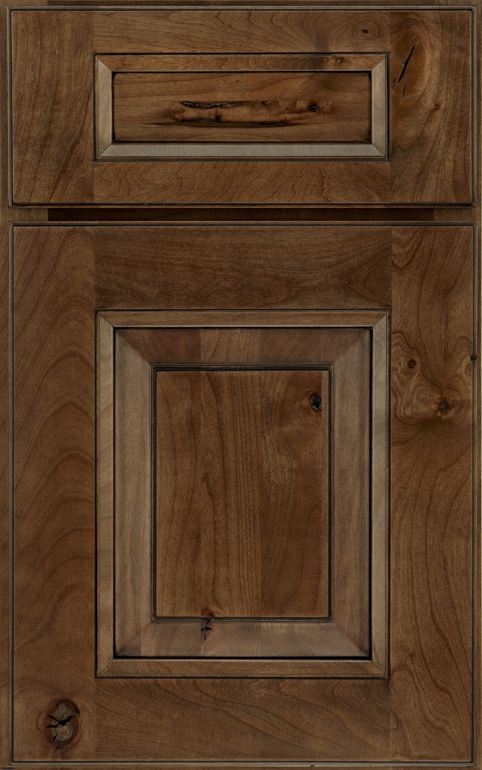 Eagle Rock on knotty alder