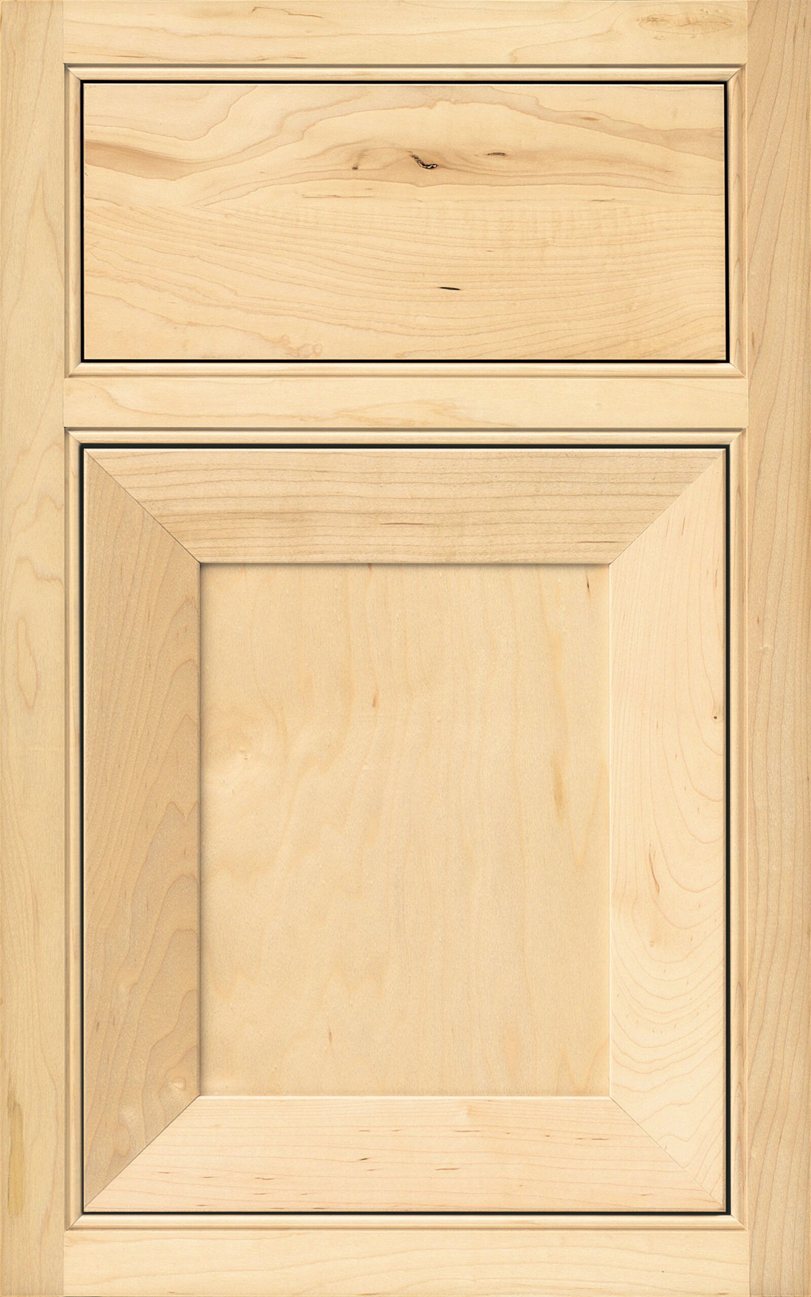 Natural on maple with Beaded Face Frame