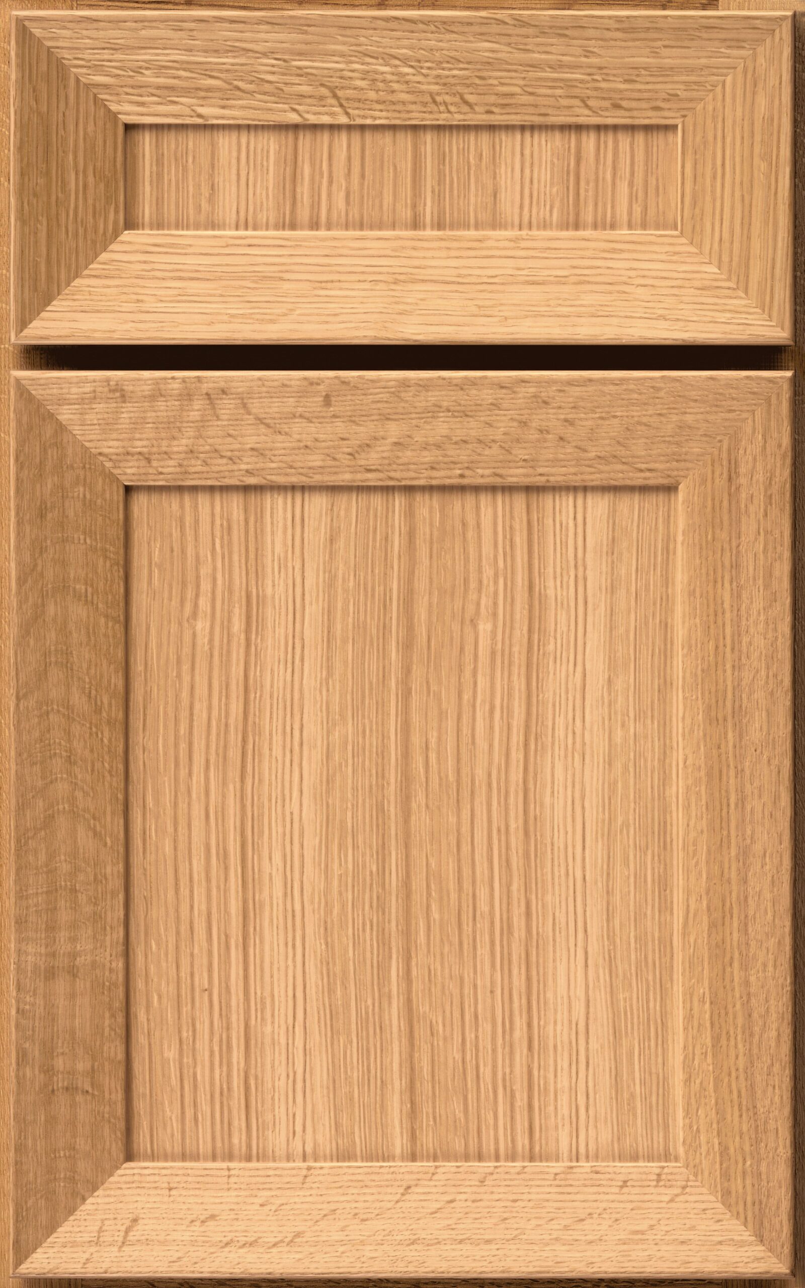 Natural on quartersawn oak