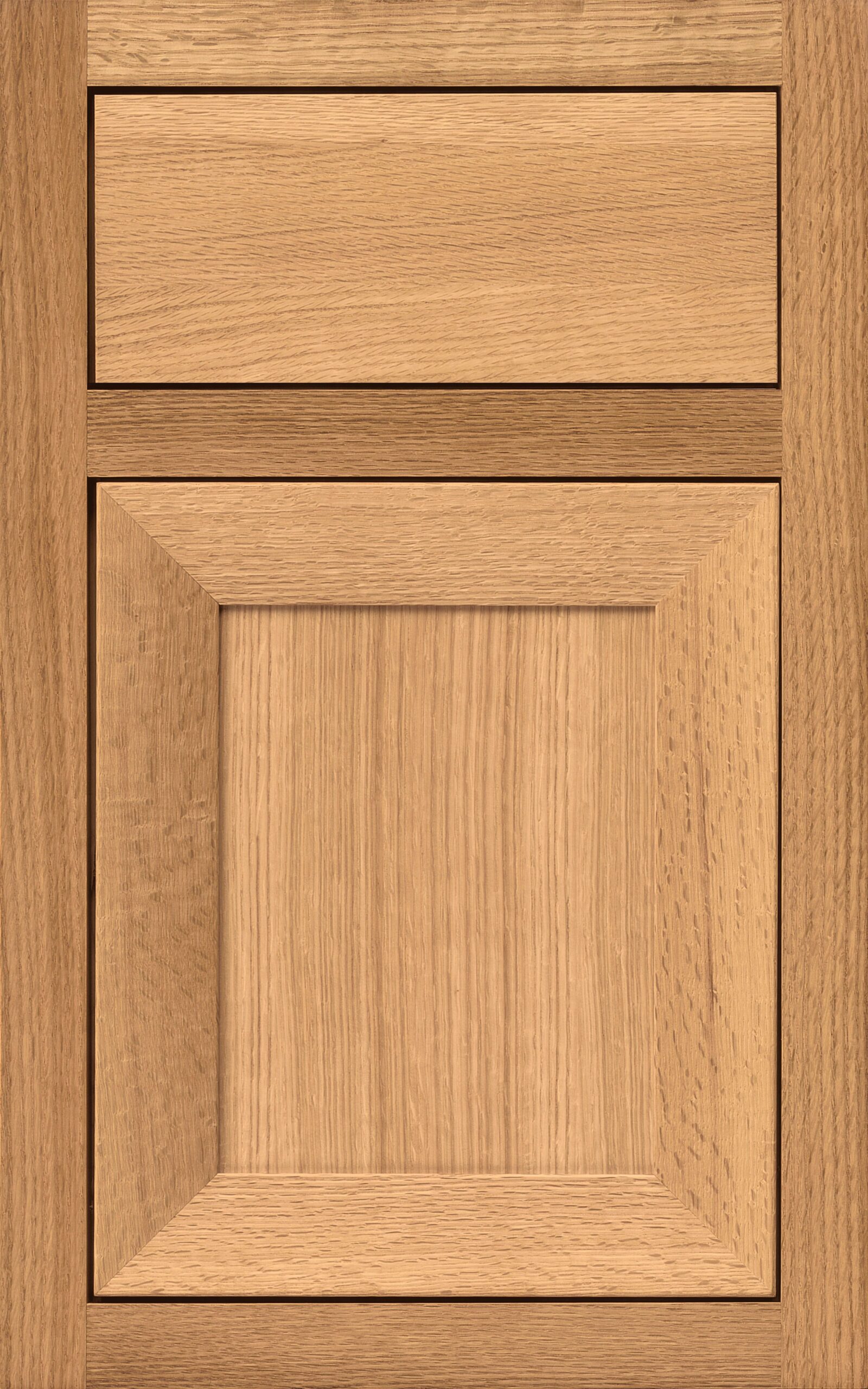 Natural on quartersawn oak